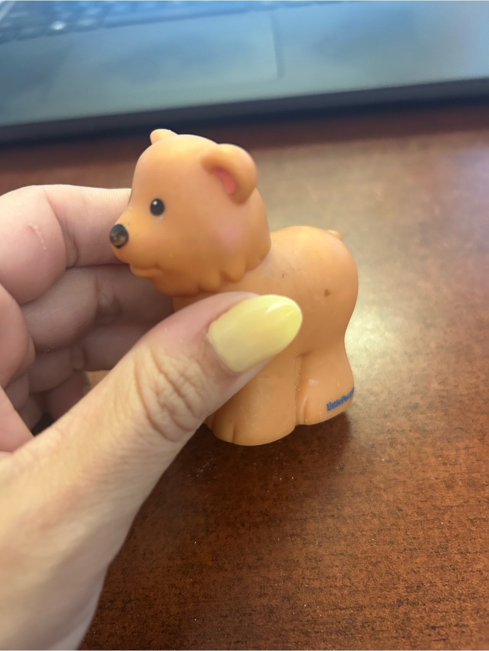 Fisher-Price Little People Brown Bear Animal Figure Woodland Replacement Toy